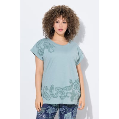 T-shirt oversize, fleurs 3D ULLA POPKEN