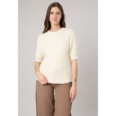 Pull femme en maille torsadée RENATA DEELUXE