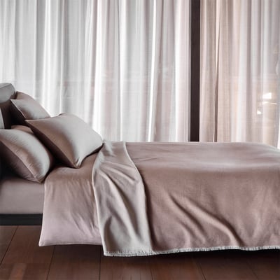 Couvre lit en coton marron, COTTAGE BOSS HOME
