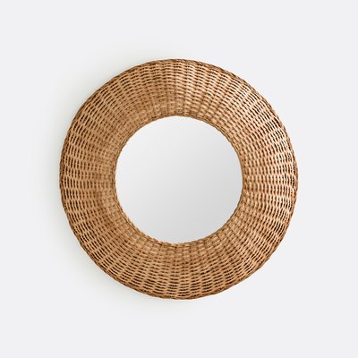 Miroir rond bombé en rotin ø60 cm, Naria LA REDOUTE INTERIEURS