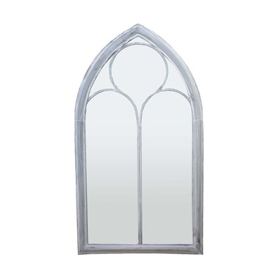 Grand miroir fenêtre en métal Eglise JARDINDECO