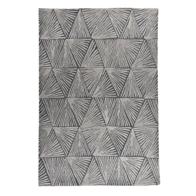Tapis tufté main en laine vierge et viscose THEKO