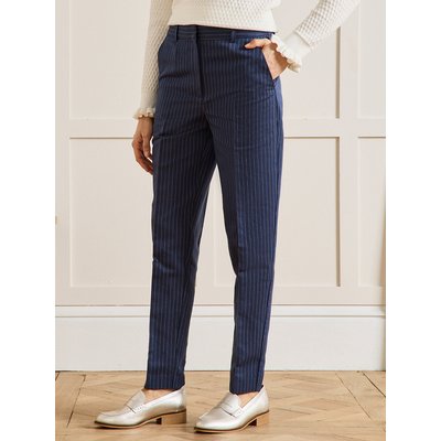 Pantalon droit rayé lin et coton Joy CYRILLUS