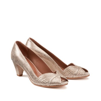 Depois Coated Leather Heels JONAK