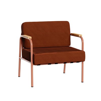 Fauteuil en velours côtelé BARNABÉ LES GAMBETTES