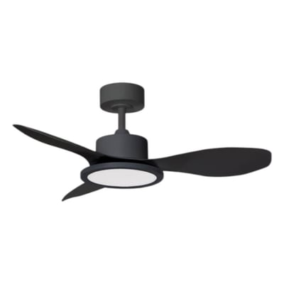 Ventilateur de plafond lumineux noir mat RIGA II XS MILLUMINE