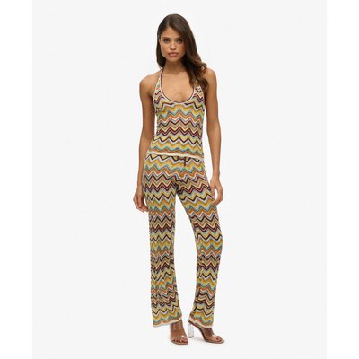 Pantalon large en maille zigzag SUPERDRY