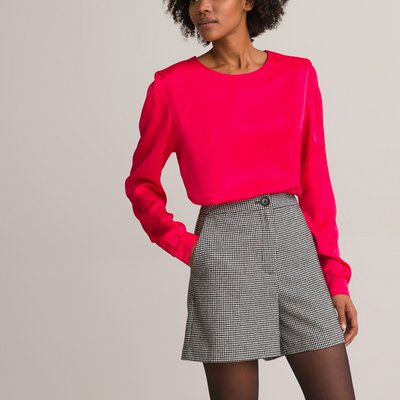 Блузка с круглым вырезом и длинными рукавами LA REDOUTE COLLECTIONS