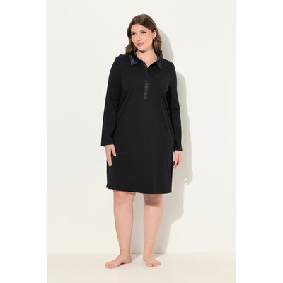 Chemise de nuit avec col, détails en satin ULLA POPKEN
