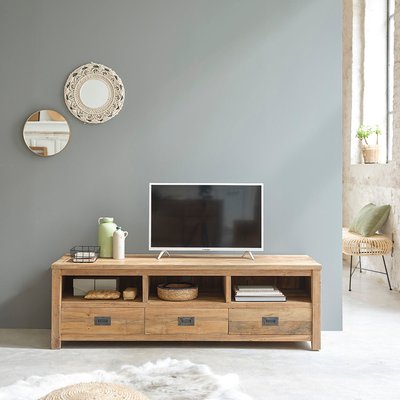 Meuble TV en teck recyclé massif 160 cm  CARGO BERAH GETAH