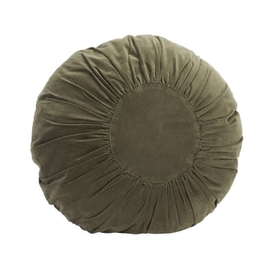 Coussin rond velours plissé MADAM STOLTZ