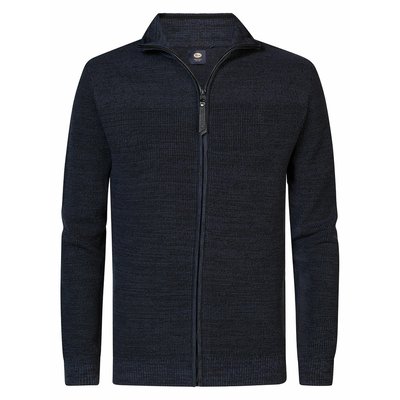 Cotton Zipped Cardigan with High Neck PETROL INDUSTRIES