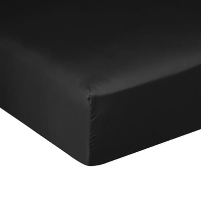 Drap housse en 100% Satin de Coton avec bonnet 30 cm EDEN