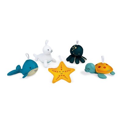 5 éponges de bain Petits Barboteurs JANOD