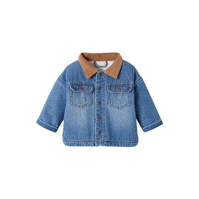 Veste doublée sherpa Garçon en denim VERTBAUDET