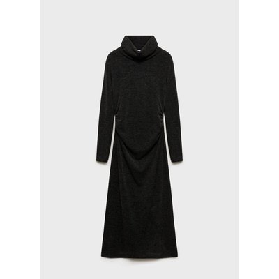 Robe drapée col roulé MANGO
