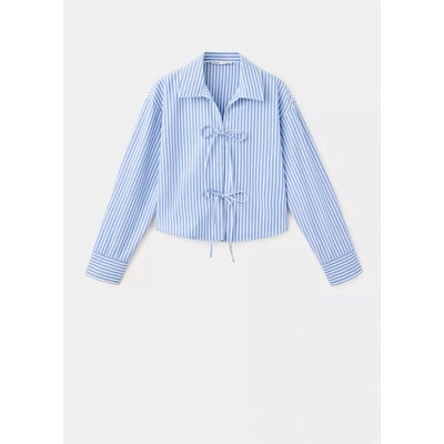 Chemise rayures nœuds MANGO TEEN