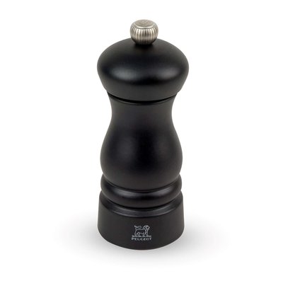 Moulin à sel en bois couleur noir mat 13cm Clermont PEUGEOT