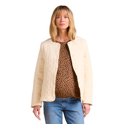 Veste matelassée évolutive avec protège- grossesse et post grossesse en gaze de coton ENVIE DE FRAISE
