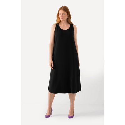 Robe midi en acétate, coupe évasée, col rond ULLA POPKEN