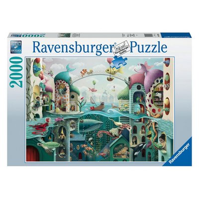 Puzzle 2000 p - si les poissons pouvaient marcher / demelsa haughton RAVENSBURGER