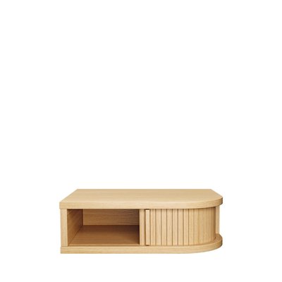 Table de chevet murale en bois - Farsta tambour WOODMAN