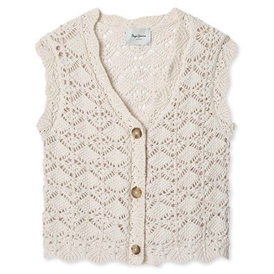 Gilet Ajouré Avec Fermeture Boutonnée PEPE JEANS