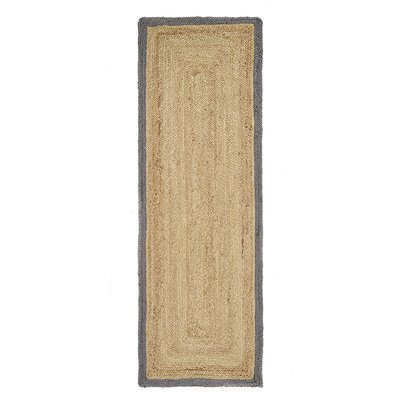 Contrast Border Jute Indoor/Outdoor Runner SO'HOME