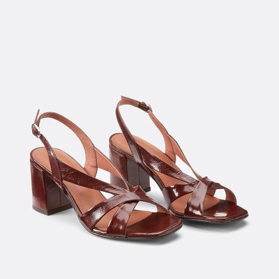 Sandales en cuir vieilli Vanity JONAK