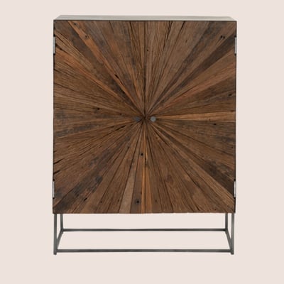 Armoire  2 portes en bois et métal - SHINE HELLIN, DEPUIS 1862