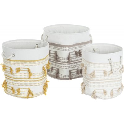 Paniers tressés, lot de 3, collection Boho RECOLLECTION