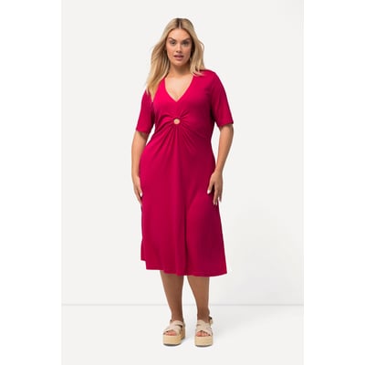 Robe midi en jersey, ligne A ULLA POPKEN