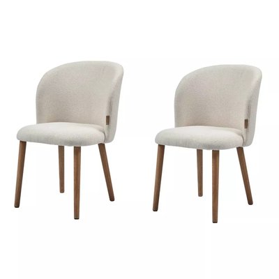 Lot de 2 Chaises de repas en tissu - KAIDA MATHI DESIGN