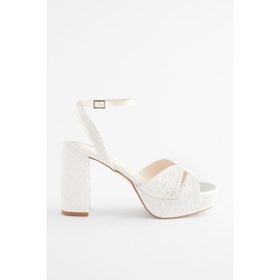 Chaussures forever comfort compensées avec perles NEXT