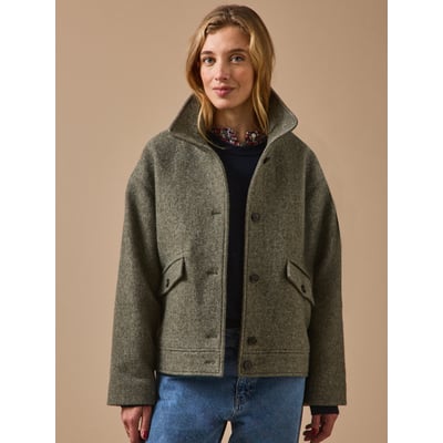 Manteau court lainage chevrons CYRILLUS