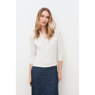 T-shirt droit col tunisien TMIMOSA CAROLL