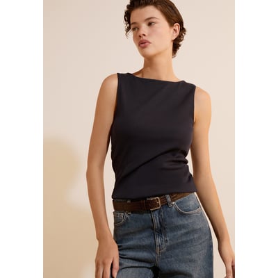 T-shirt sans manches en coton AARON ETAM