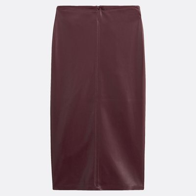 Gonna a tubino di lunghezza media in finta pelle LA REDOUTE COLLECTIONS