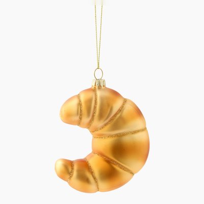 Lot de 6 - Ornement croissant en verre MONOPRIX