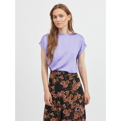 T-shirt satiné, col rond VILA