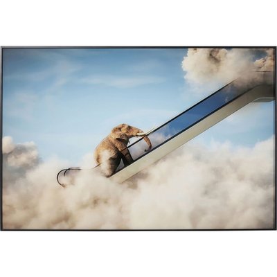 Affiche encadrée éléphant escalator KARE DESIGN