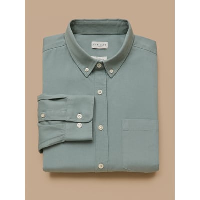 Chemise twill délavé  - coupe contemporaine CYRILLUS