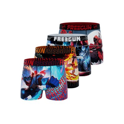Lot de 4 Boxers microfibre Heroes FREEGUN