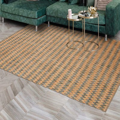 Tapis kilim fait main en chanvre motif géométrique UN AMOUR DE TAPIS
