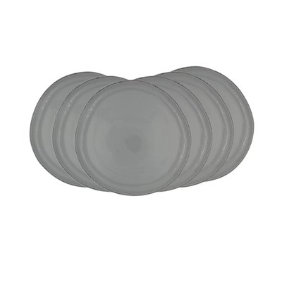 Lot de 6 grandes assiettes, GALET ARTIME