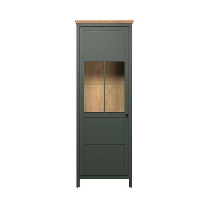 Vaisselier avec éclairage LED inclus et 1 porte H198 cm - Stanton CALICOSY