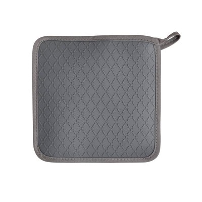 Manique de cuisine avec protection silicone Gris EDEN