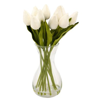 Composition tulipes avec vase HECTOR ATMOSPHERA