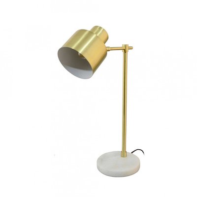 Lampe à poser en métal et marbre, BALZANE C-CREATION