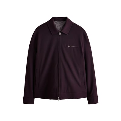 Veste-chemise zippée élégante en sergé NEXT